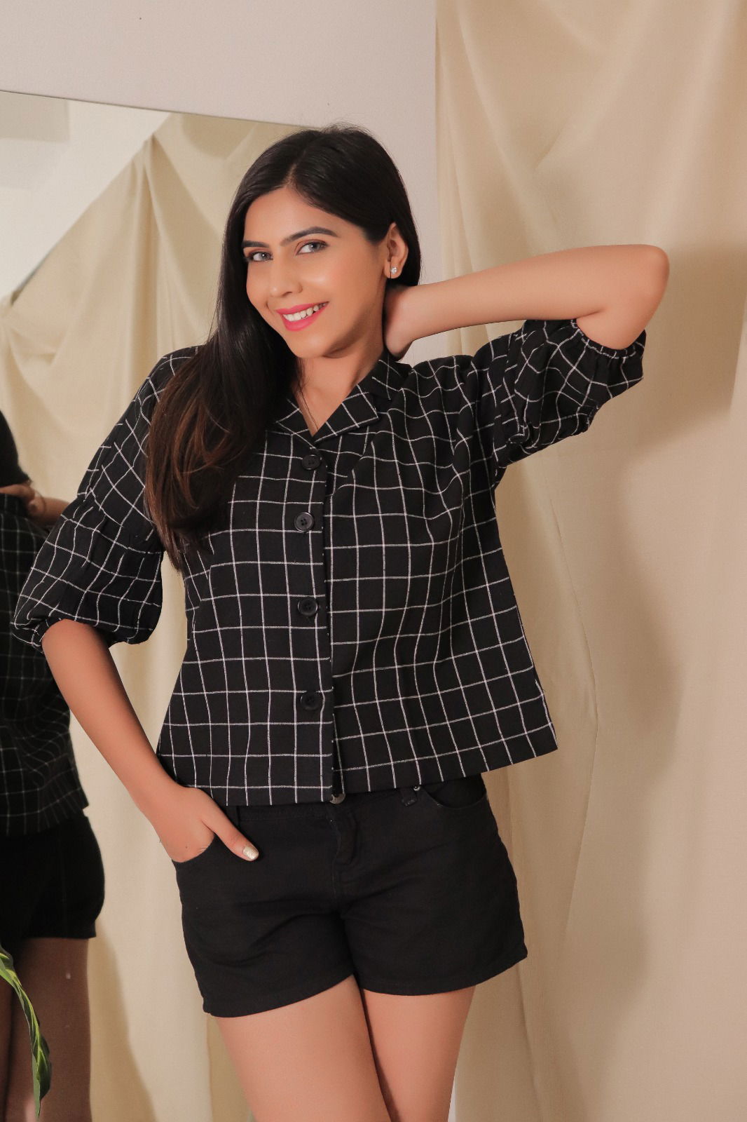 Aakruti Vol 42 Checkered Printed Shirt Western Catalog
